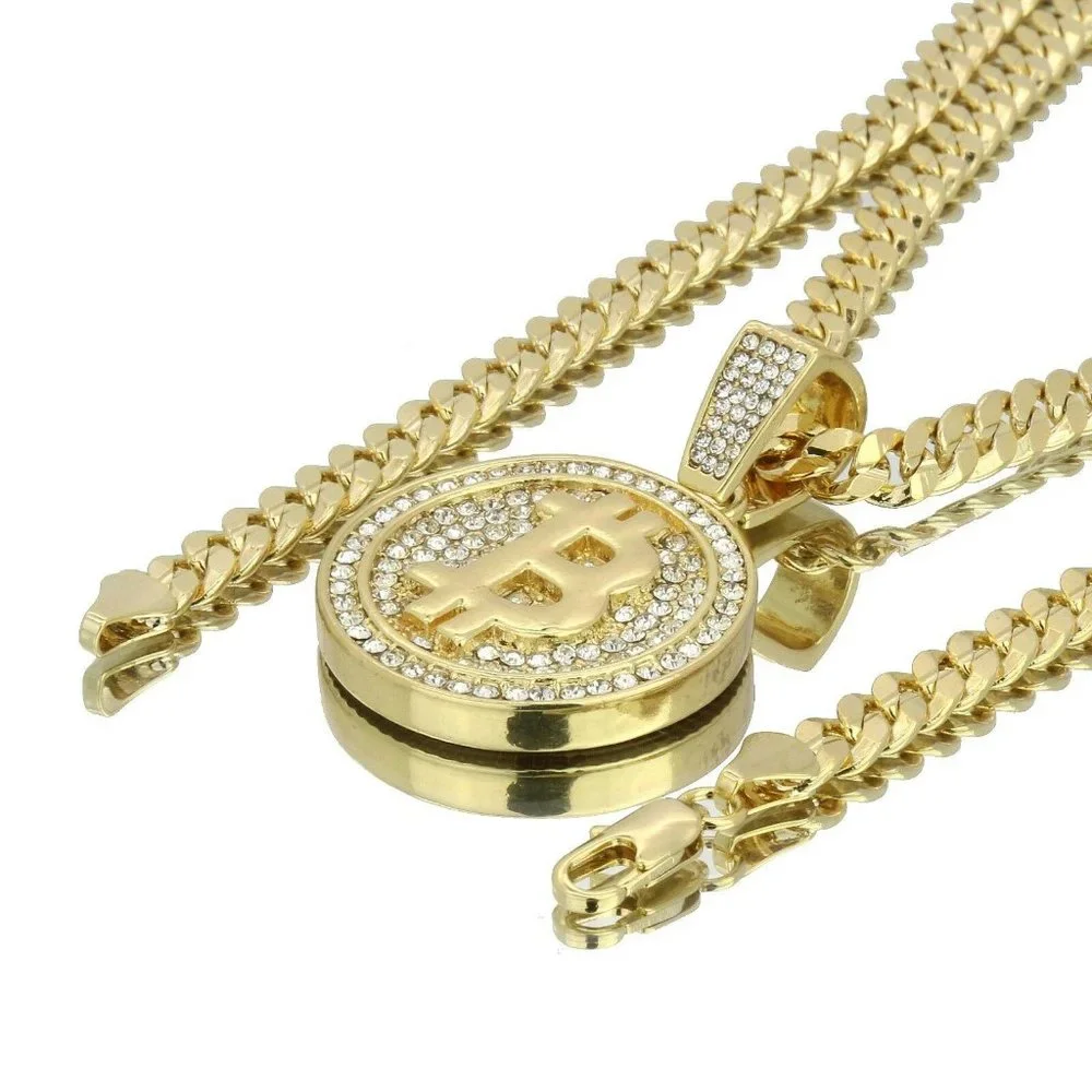 New 14k Gold Bitcoin 24